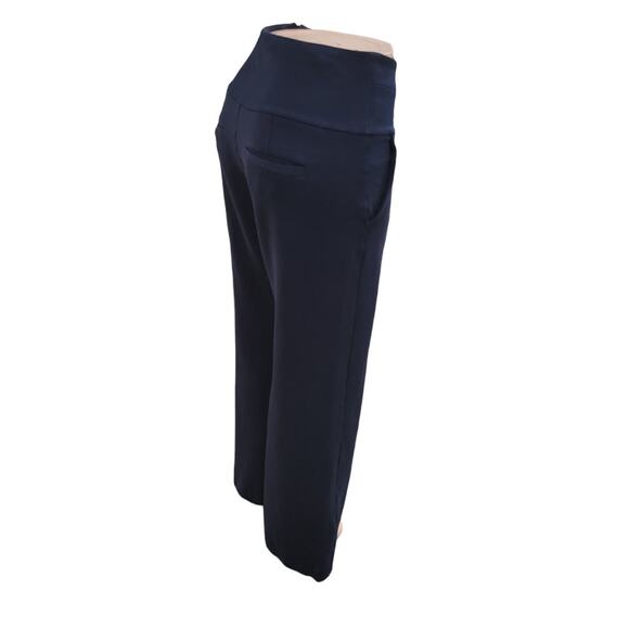 Cabi Coco High Rise Trouser Pants Women's Size 6 Navy Blue‎ Wide Leg - Picture 12 of 16
